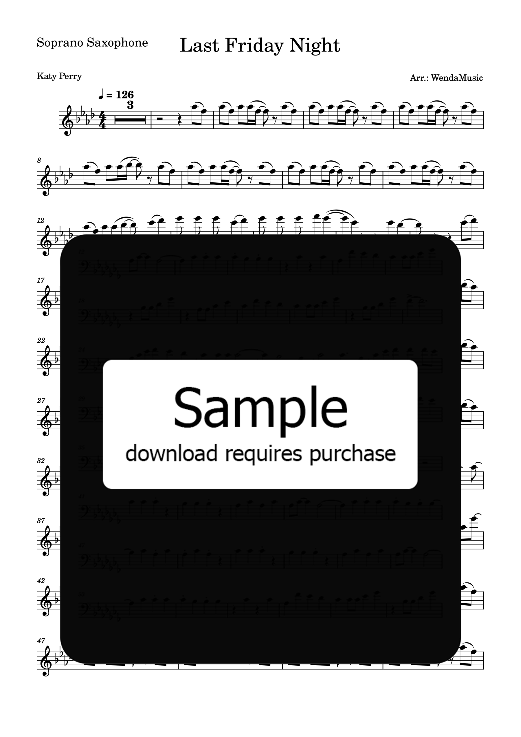 Last Friday Night Soprano Saxophone