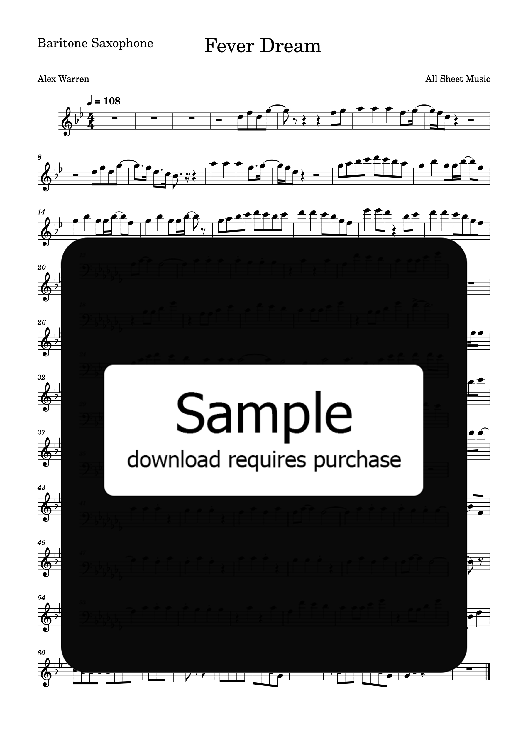 Fever Dream Baritone Saxophone