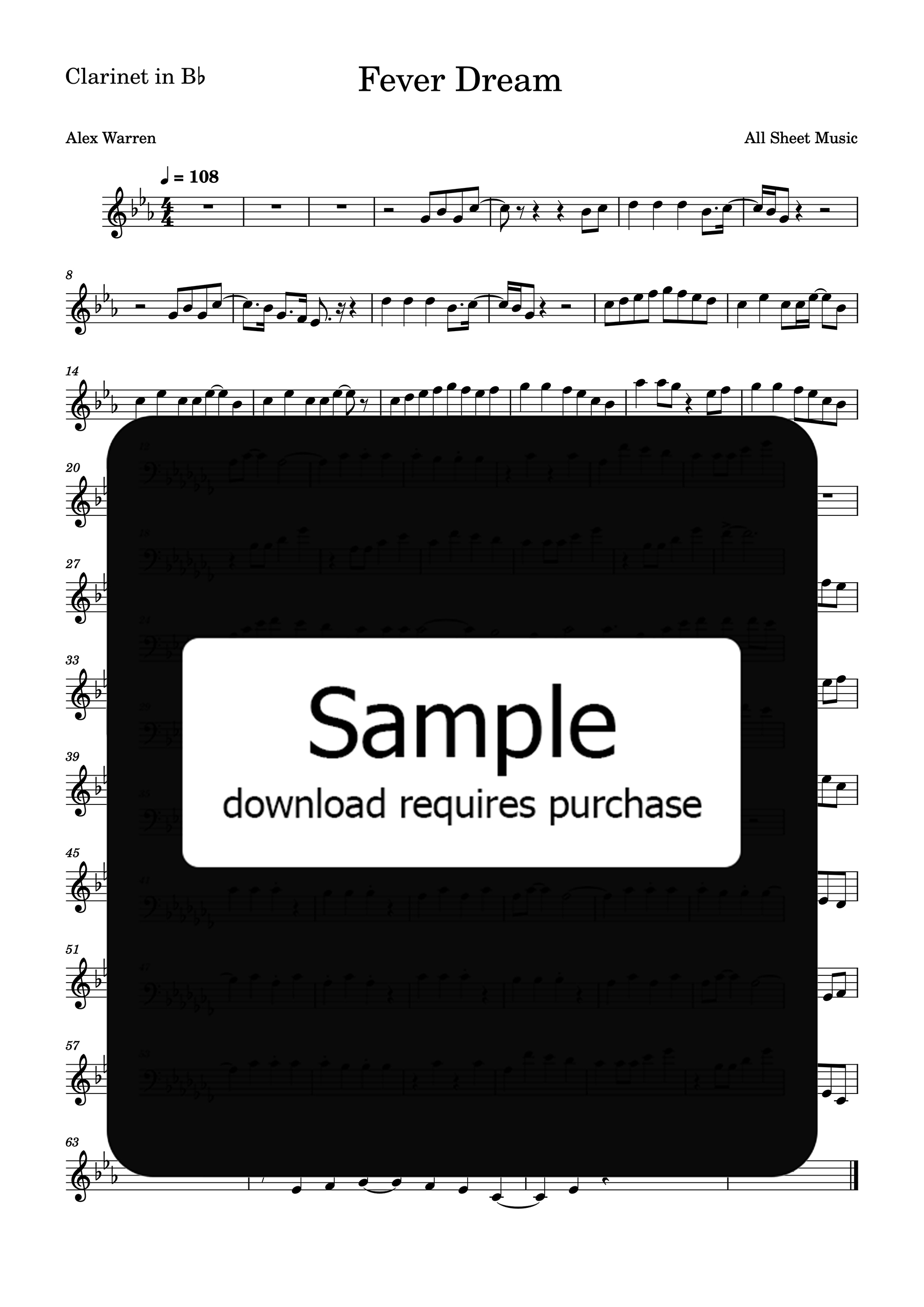 Fever Dream Clarinet in Bb