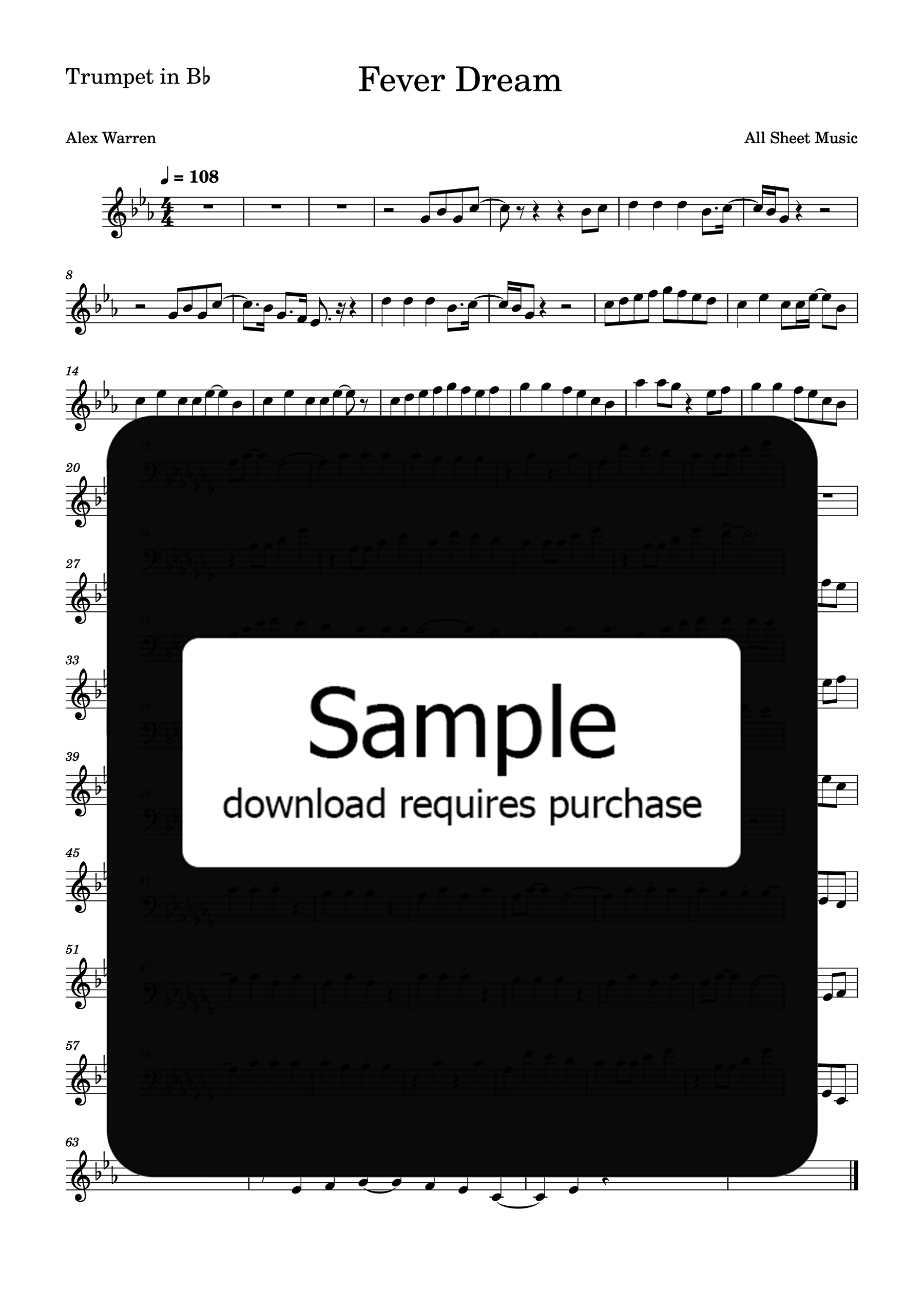 Fever Dream Trumpet in Bb