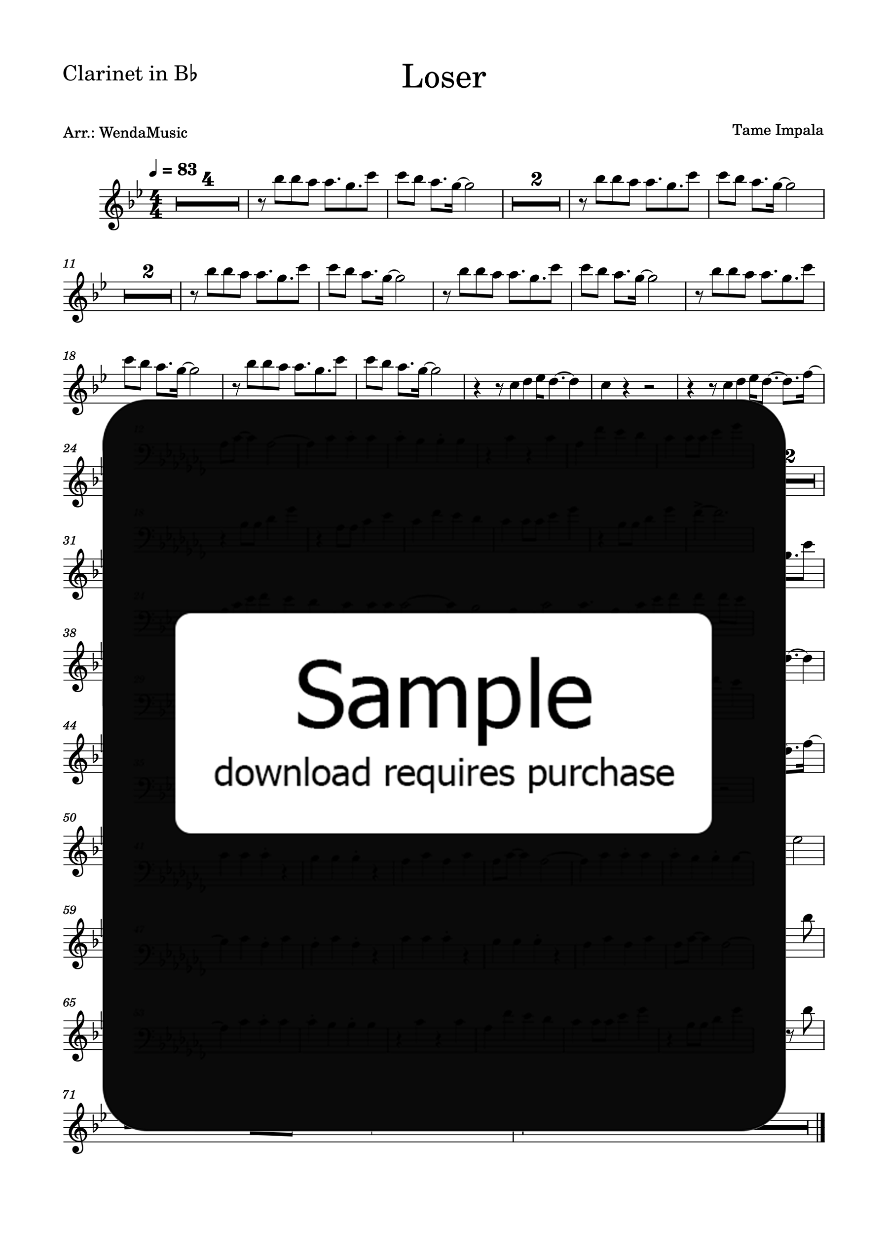 Loser Clarinet in Bb