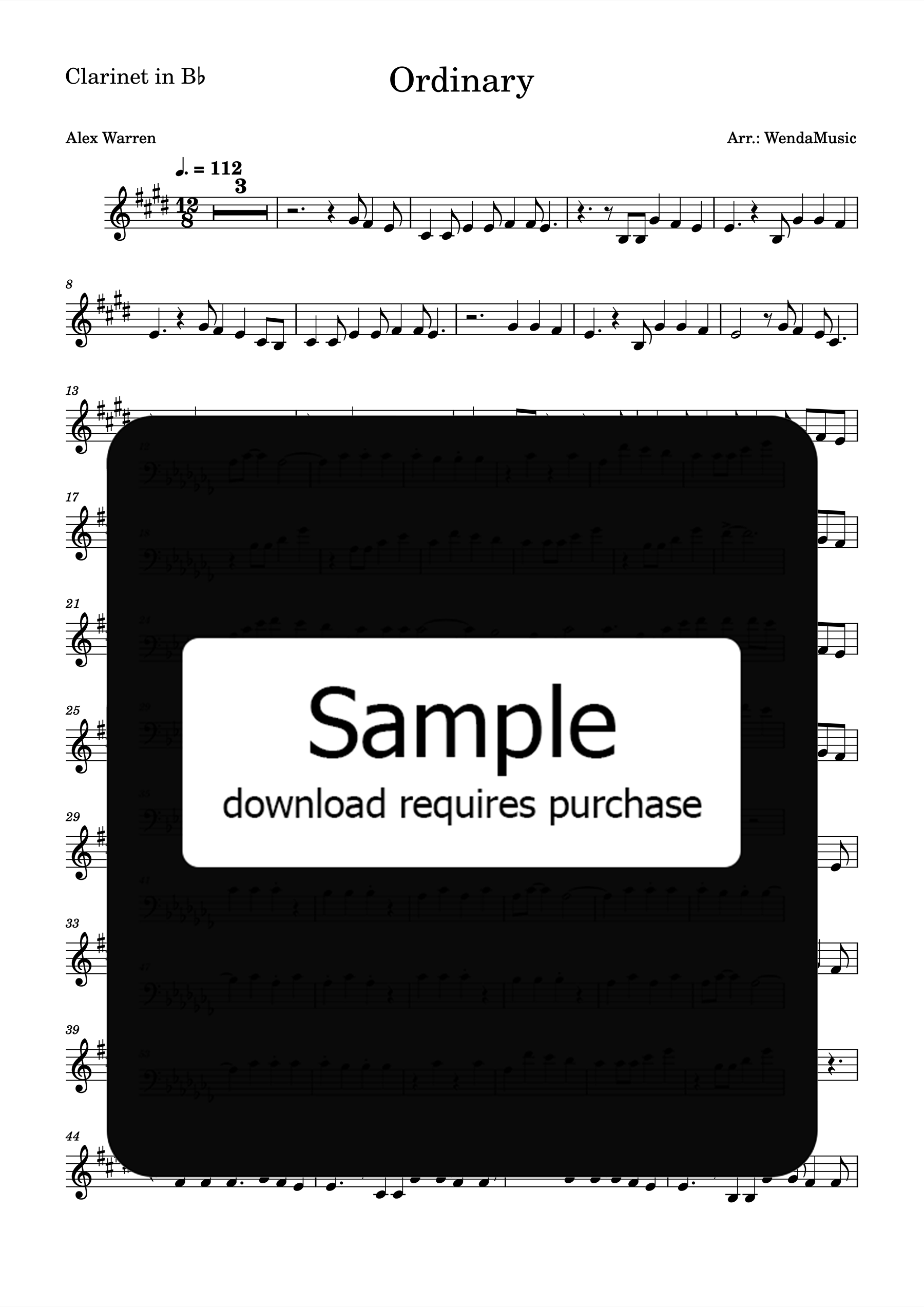 Ordinary Clarinet in Bb