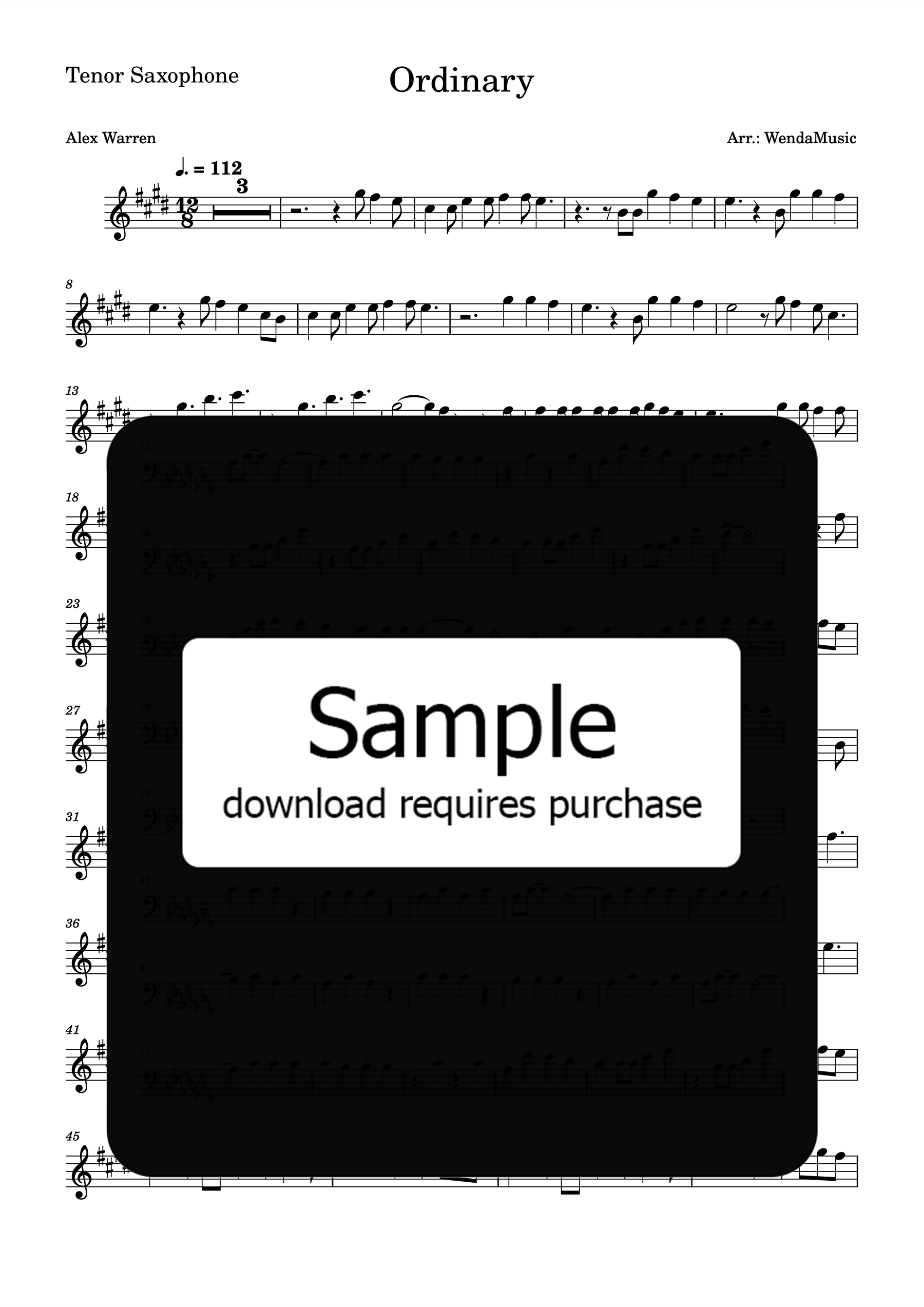 Ordinary Tenor Saxophone