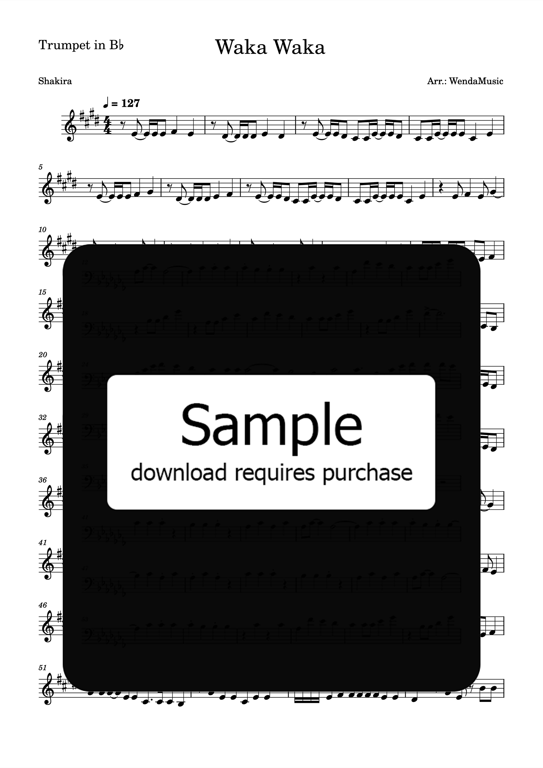 Waka Waka Baritone Saxophone